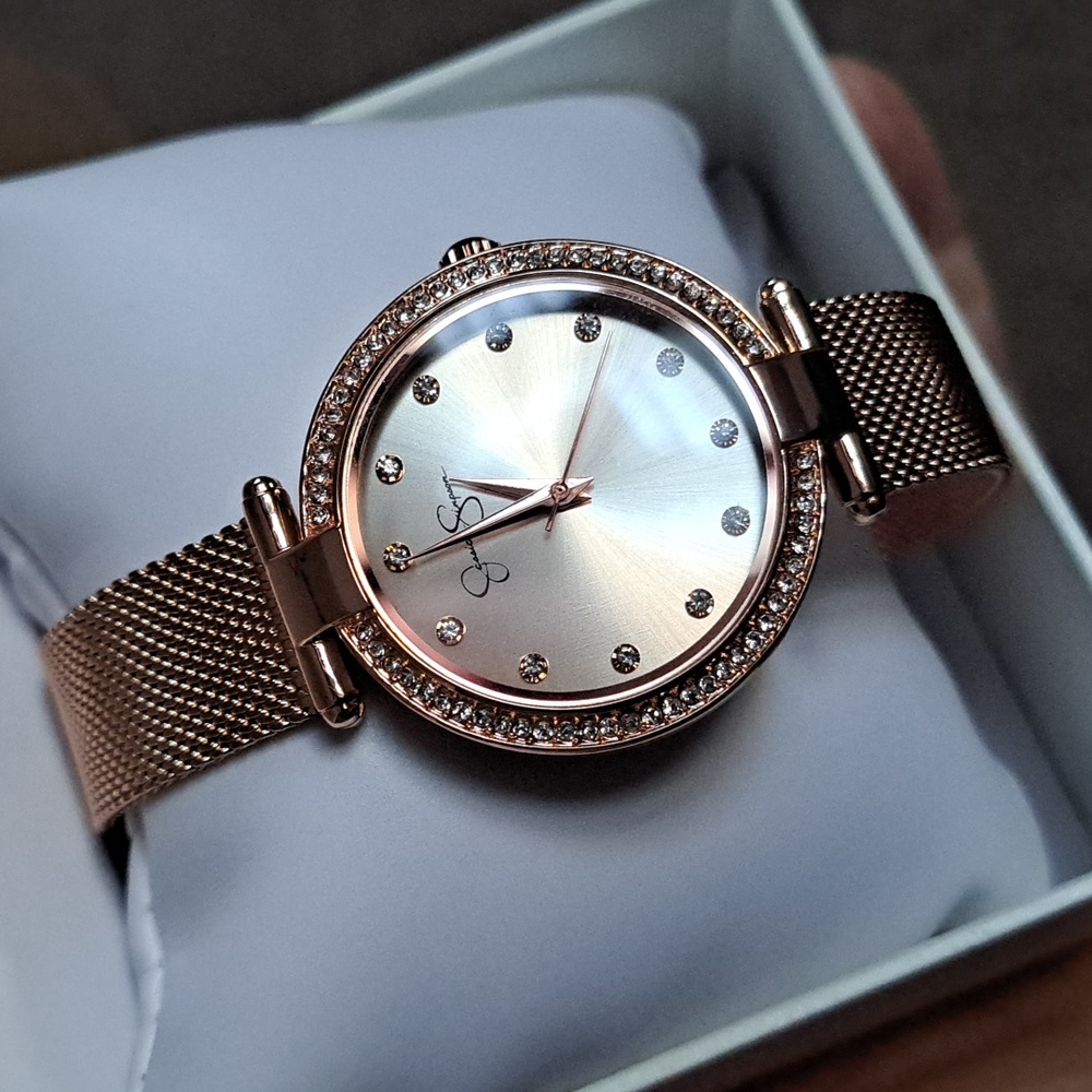 Rose gold watch